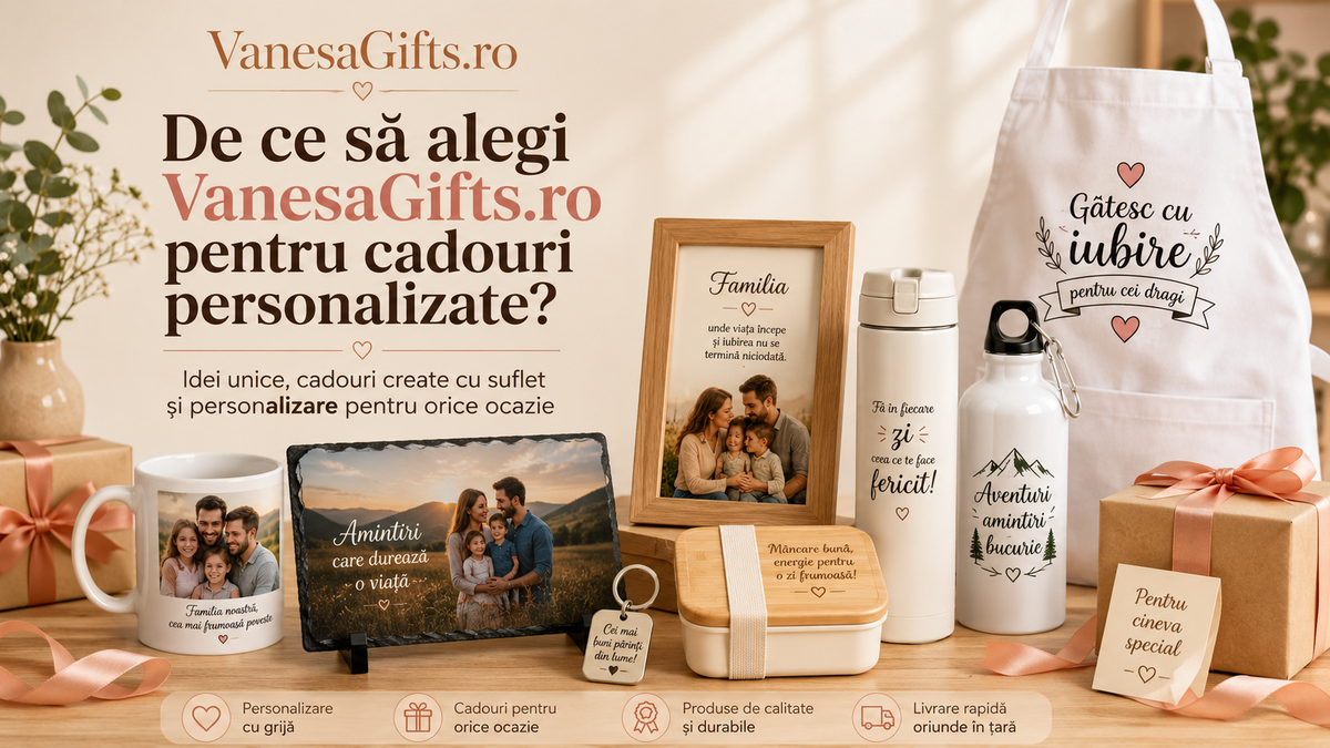 De ce să alegi VanesaGifts.ro pentru cadouri personalizate?