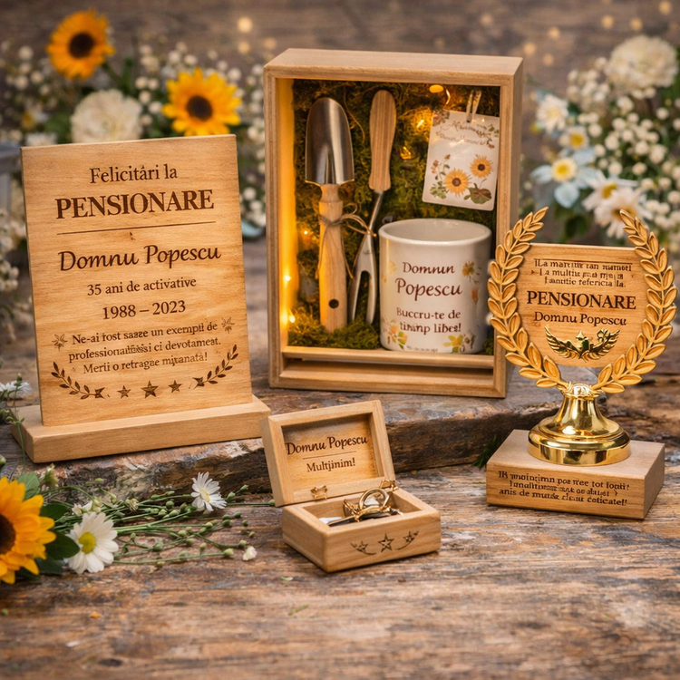 Cadou personalizat pensionare