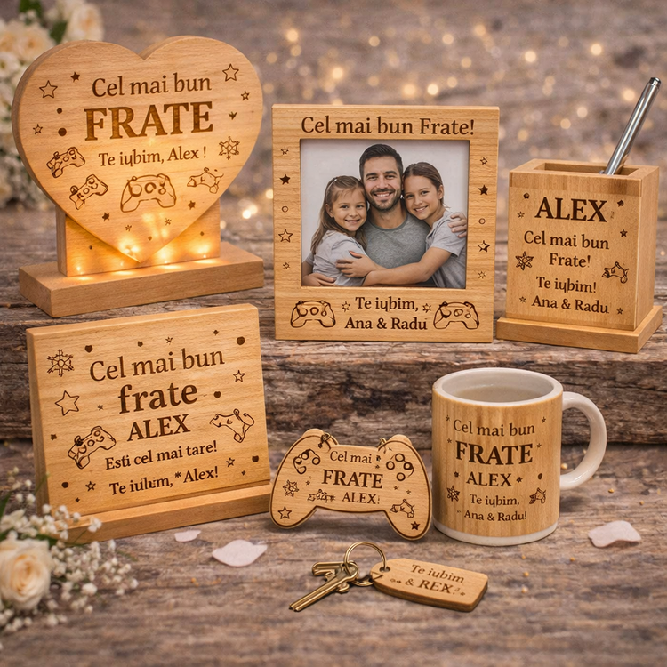 Cadouri personalizate pentru frate