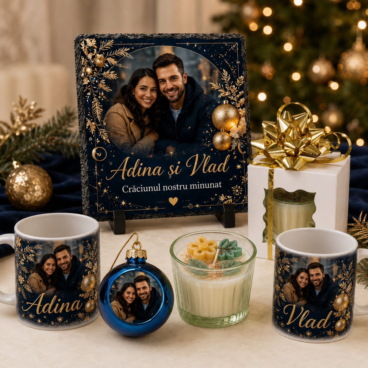 Set cadou personalizat Craciun