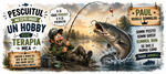 Cană personalizată pentru pescari cu nume – „Pescuitul nu este doar un hobby, este terapia mea” | Model Somn | Cadou personalizat pentru pescar