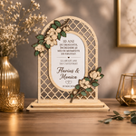 Plachetă Decorativă Personalizată pentru Nuntă – Cadou Elegant pentru Miri, Logodnă sau Aniversare