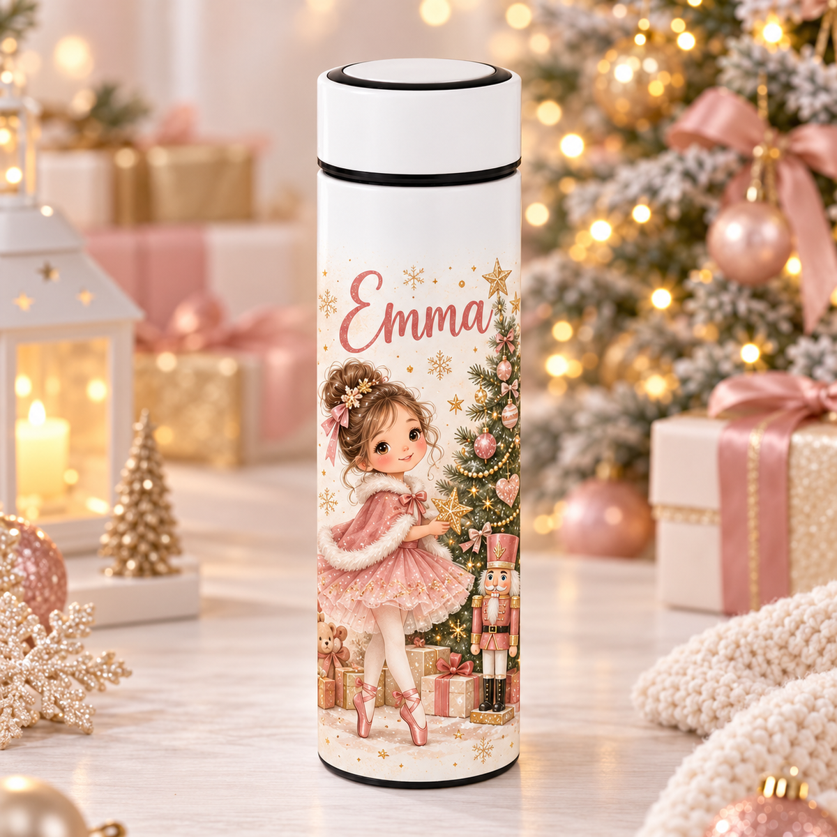 Termos Personalizat 500 ml cu Infuzor de Ceai – Nume și Design la Alegere