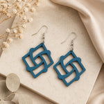 Cercei Handmade 6cm din Lemn Geometric – Eleganță Modernă și Design Unic