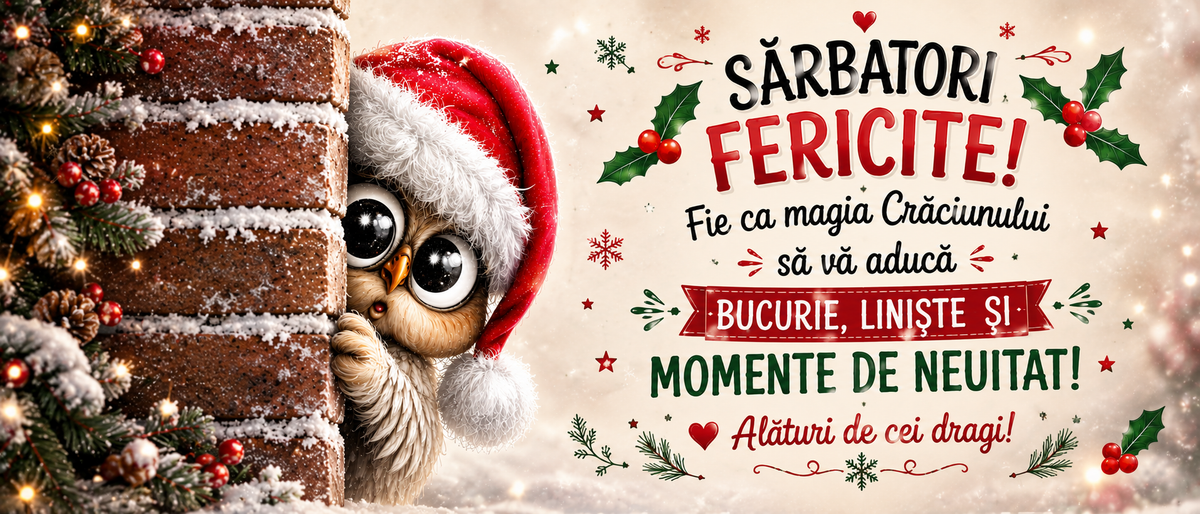 Cană de Crăciun cu bufniță și mesaj – Cadou de sărbători pentru cei dragi 🎄🦉
