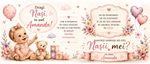 Cană Personalizată pentru Cererea Nașilor de Botez – Fetiță 💖