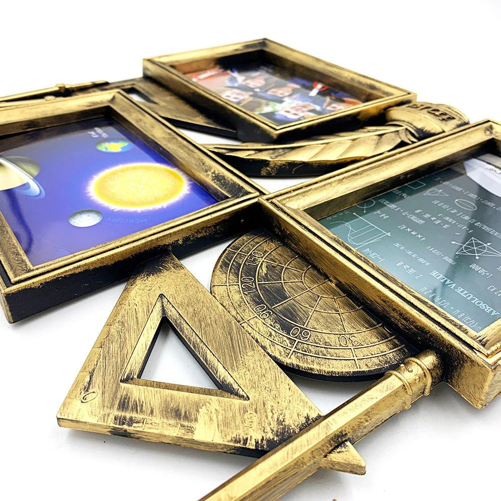 Ramă Foto Colaj Premium – 3 Fotografii Personalizabile, Tematică Educațională