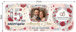 Cană personalizată aniversare 15 ani de căsătorie | Cu fotografie, nume și ani personalizați