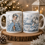 Cană personalizată cu nume – Zâna Iernii, cadou magic de Crăciun ❄️🧚♀️