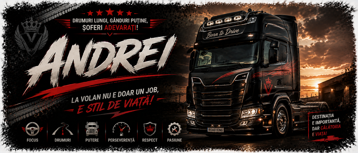 Cană personalizată pentru șofer de TIR cu nume – „La volan e stil de viață”, 330 ml