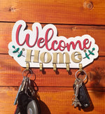 Suport chei de perete „Welcome Home” – Cuier decorativ pentru hol