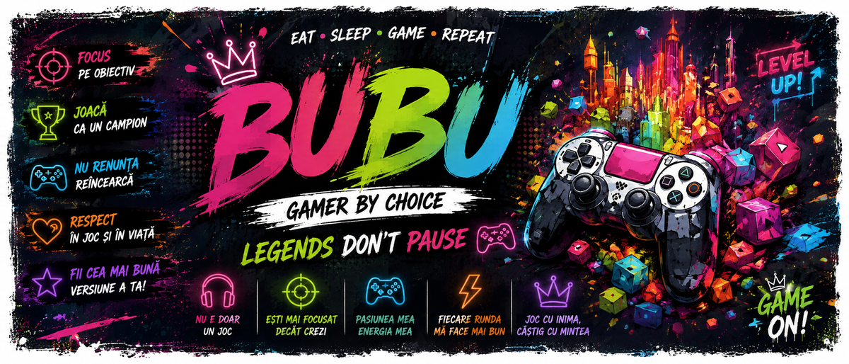 Cană Gamer Personalizată cu Nume și Design Neon – 330 ml
