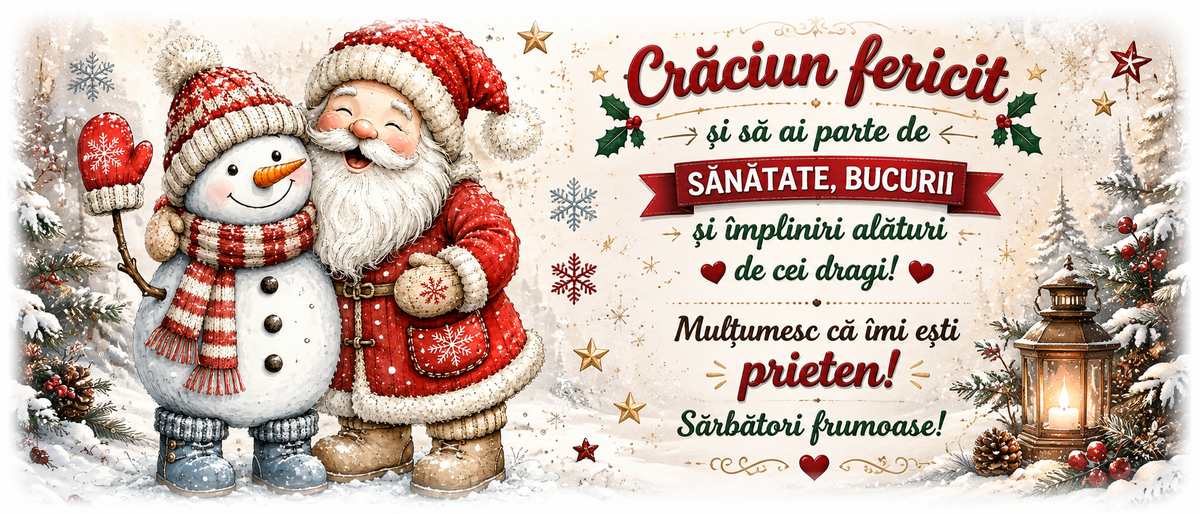 Cană de Crăciun pentru prieten – Cadou cu mesaj „Crăciun fericit, prieten drag!” 🎄🎅☃️