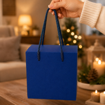 Cutie cadou albastru pentru cană cu mâner – ambalaj elegant pentru cadouri personalizate