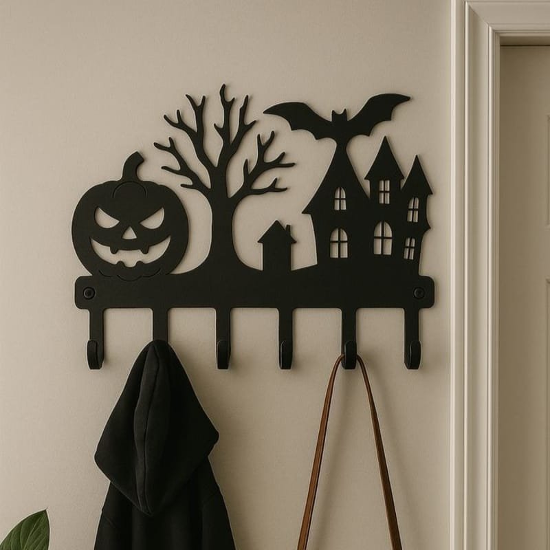Suport pentru Chei Decorativ Halloween – MDF Personalizat, 30 cm