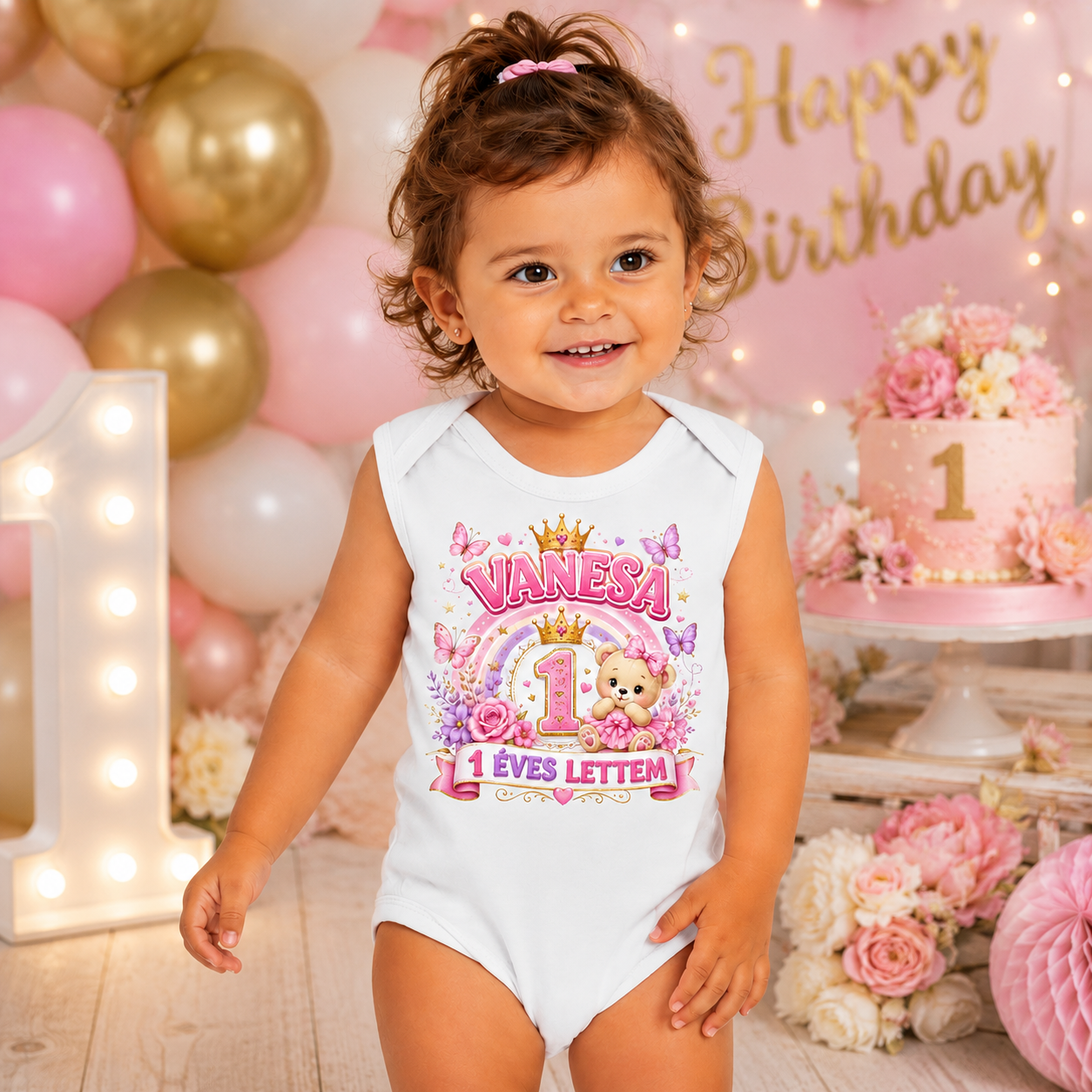 Body Bebeluși Personalizat cu Nume – „1 Éves Lettem” | ROLY SWEET