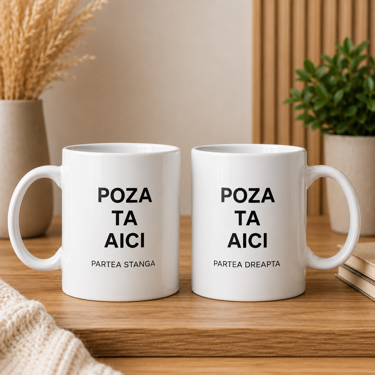 Cană personalizată cu fotografie pe ambele părți – 330 ml | Cadou personalizat cu poze
