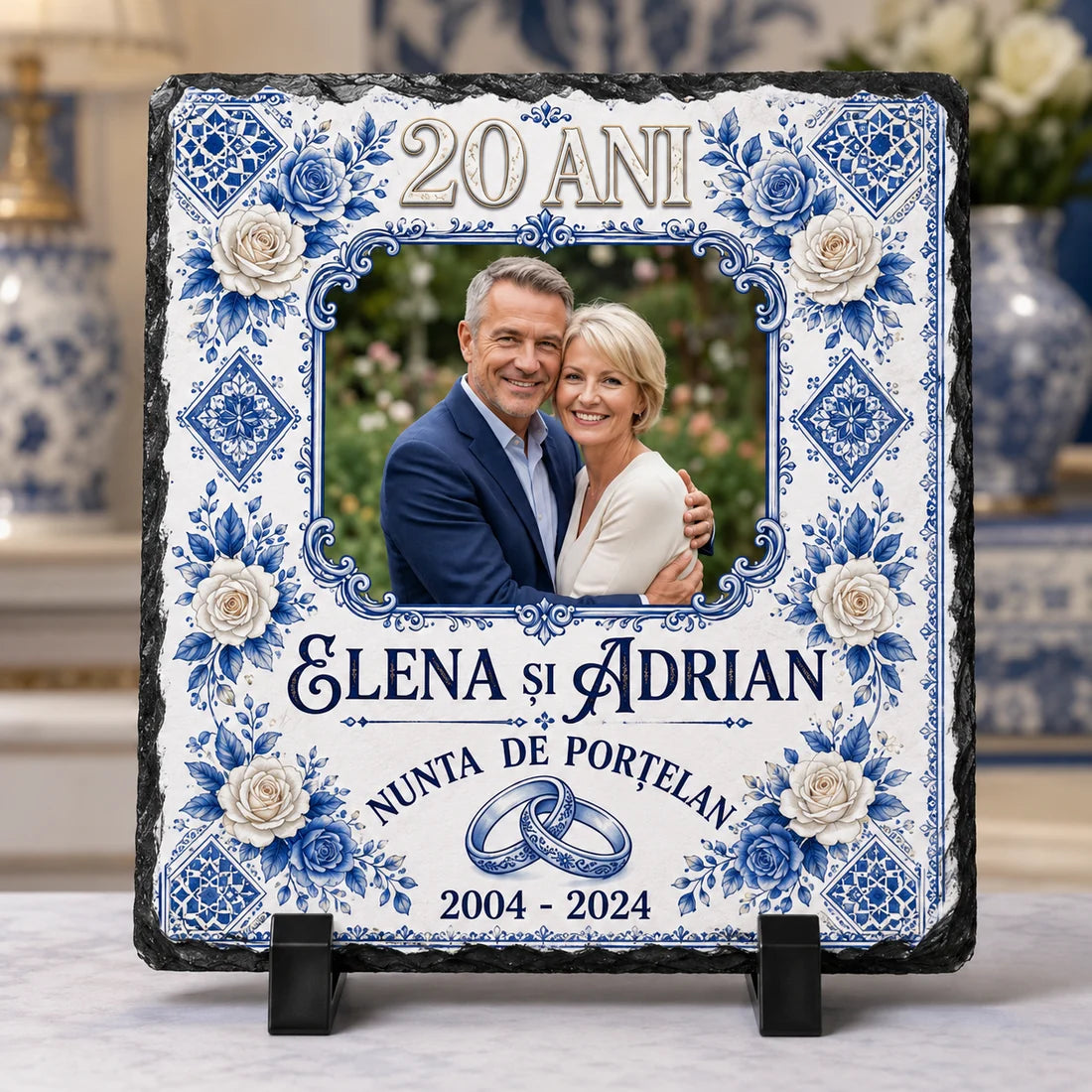 Set Nunta de Porțelan personalizat – 20 ani de căsătorie