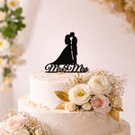 Topper Tort Nuntă „Mr & Mrs” – Eleganță și Rafinamant