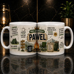 Cană personalizată Camping cu nume – Regele Campingului | Cadoul ideal pentru pasionații de natură