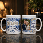 Set Nunta de Porțelan personalizat – 20 ani de căsătorie