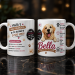 Cană personalizată cu nume – Iubitor de Golden Retriever | Cadou personalizat pentru stăpânii de câini