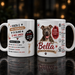 Cană personalizată cu nume – American Staffordshire Terrier | Cadou pentru iubitorii de câini