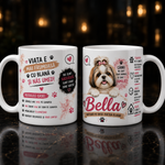 Cană personalizată cu nume – Shih Tzu | Cadou pentru iubitorii de câini