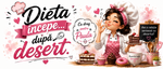 Cană personalizată „Dieta începe după desert” cu nume – Cadou perfect pentru iubitorii de dulciuri