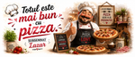 Cană personalizată „Totul este mai bun cu pizza” – Cadou personalizat pentru iubitorii de pizza