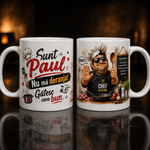 Cană personalizată „Sunt Paul. Nu mă deranja! Gătesc ceva bun.” – Cadou amuzant pentru bucătari și pasionații de gătit