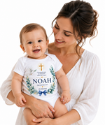 Body personalizat pentru botez „NOAH” – Ziua Botezului Meu