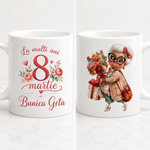 Cană personalizată 330 ml – Cadou de 8 Martie pentru Bunica | Personalizare cu nume