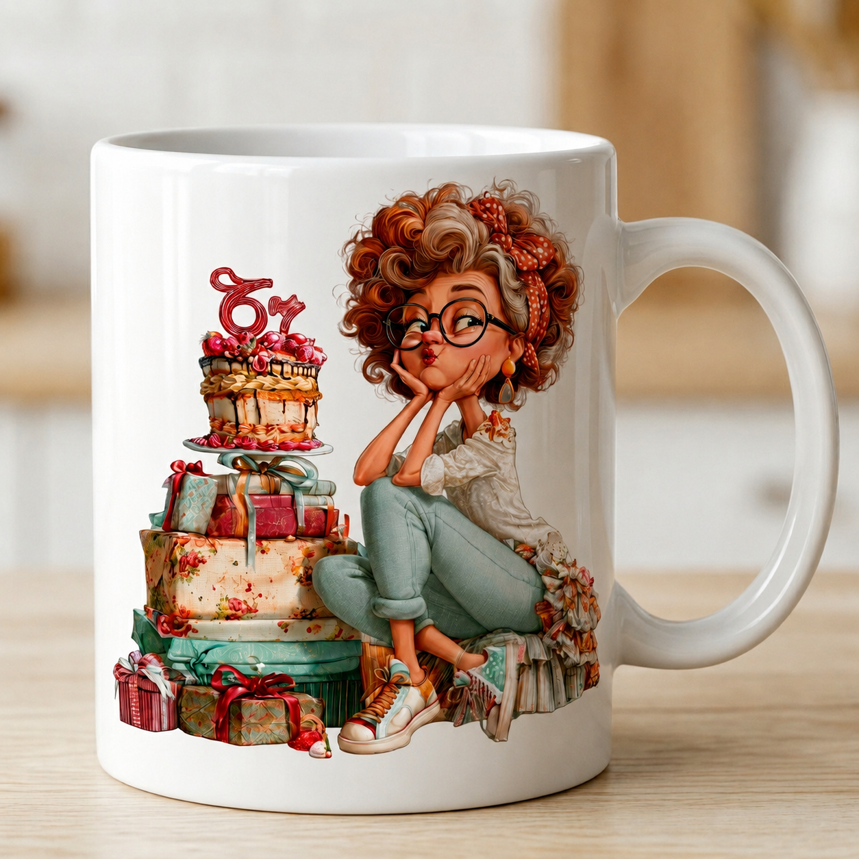 Cană personalizată cu nume – „La Mulți Ani” | 330 ml