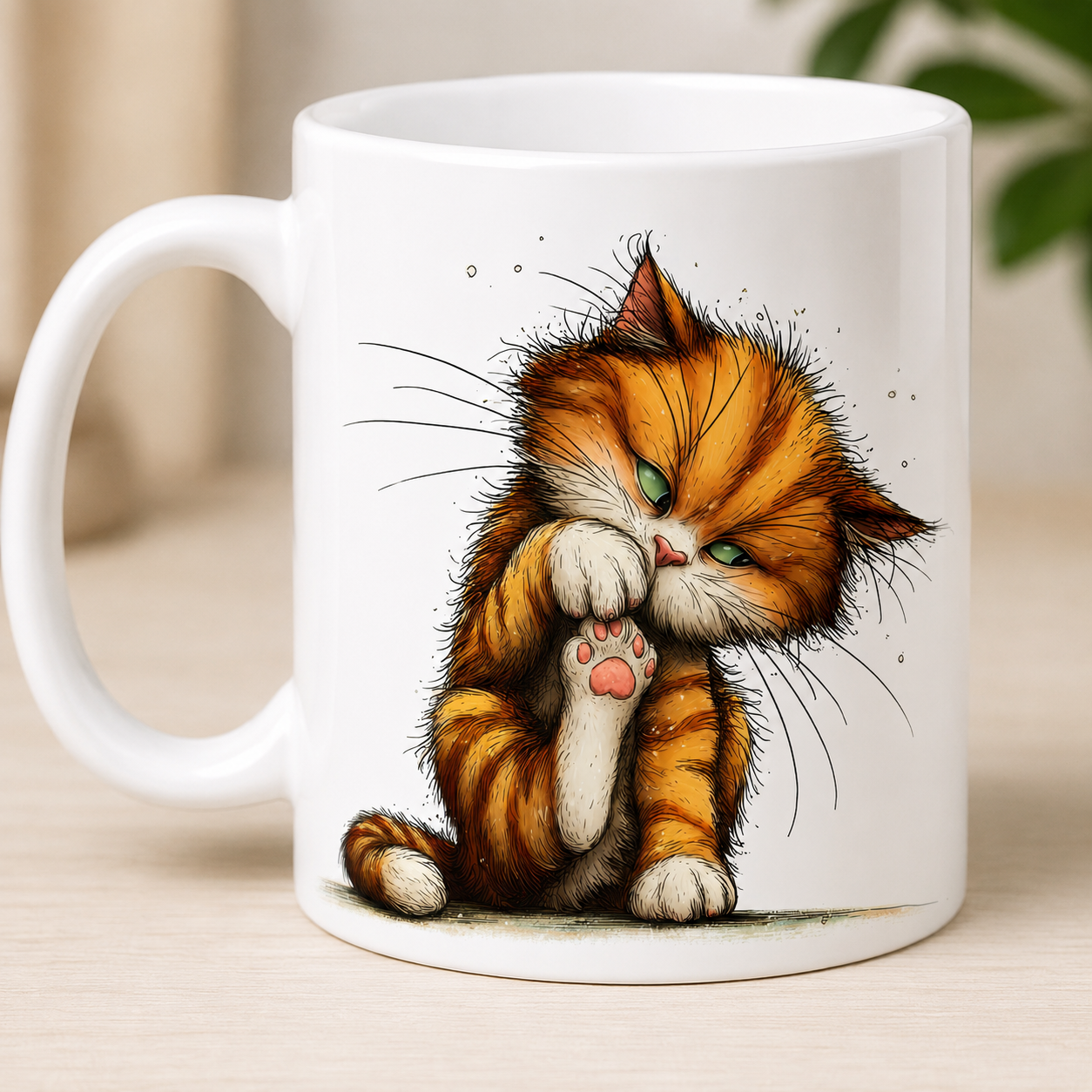 Cană personalizată cu nume – Pisicuță adorabilă | Cadou amuzant pentru iubitorii de pisici – 330 ml