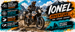 Cană personalizată Adventure – Motociclist | Cu nume personalizabil | Cadou pentru pasionații de motociclete Adventure &amp; Travel | 330 ml