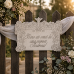 Pancarta Bine ați venit la casa miresei – Decor Elegant pentru Evenimente Speciale