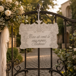 Pancarta Bine ați venit la casa miresei – Decor Elegant pentru Evenimente Speciale