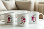Cană personalizată cu monogramă sau inițială – 330 ml | Cadou elegant și unic