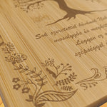Tocător din bambus gravat – cadoul perfect personalizat pentru orice ocazie