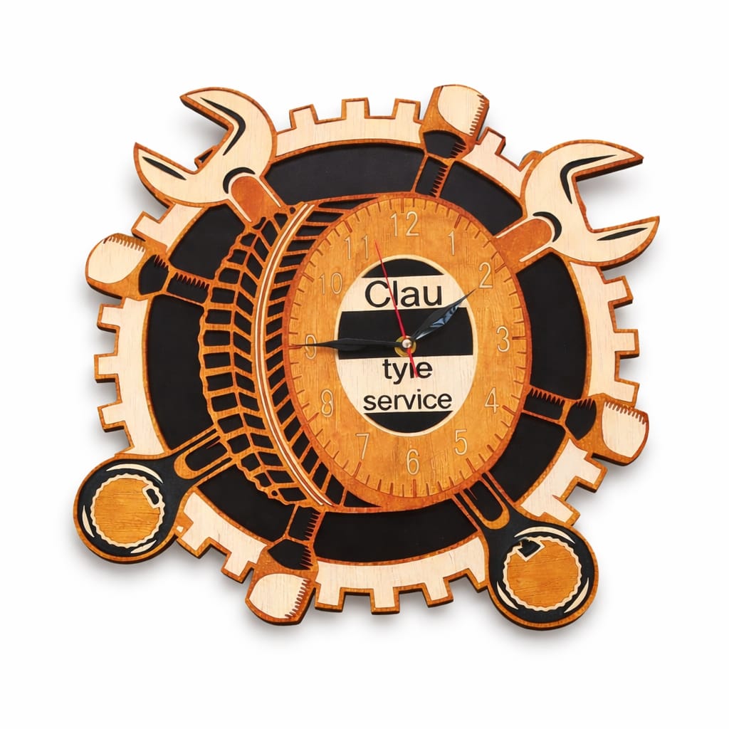 Ceas de perete personalizat pentru service auto