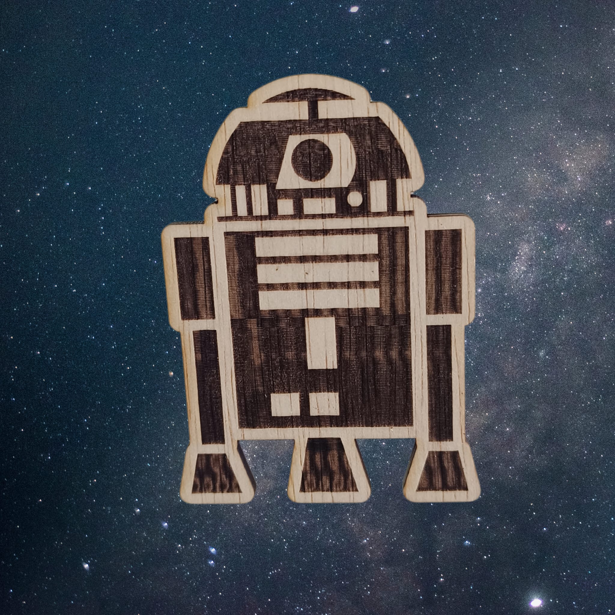 Magnet de frigider din lemn – Imperial Walker | Design SF gravat laser