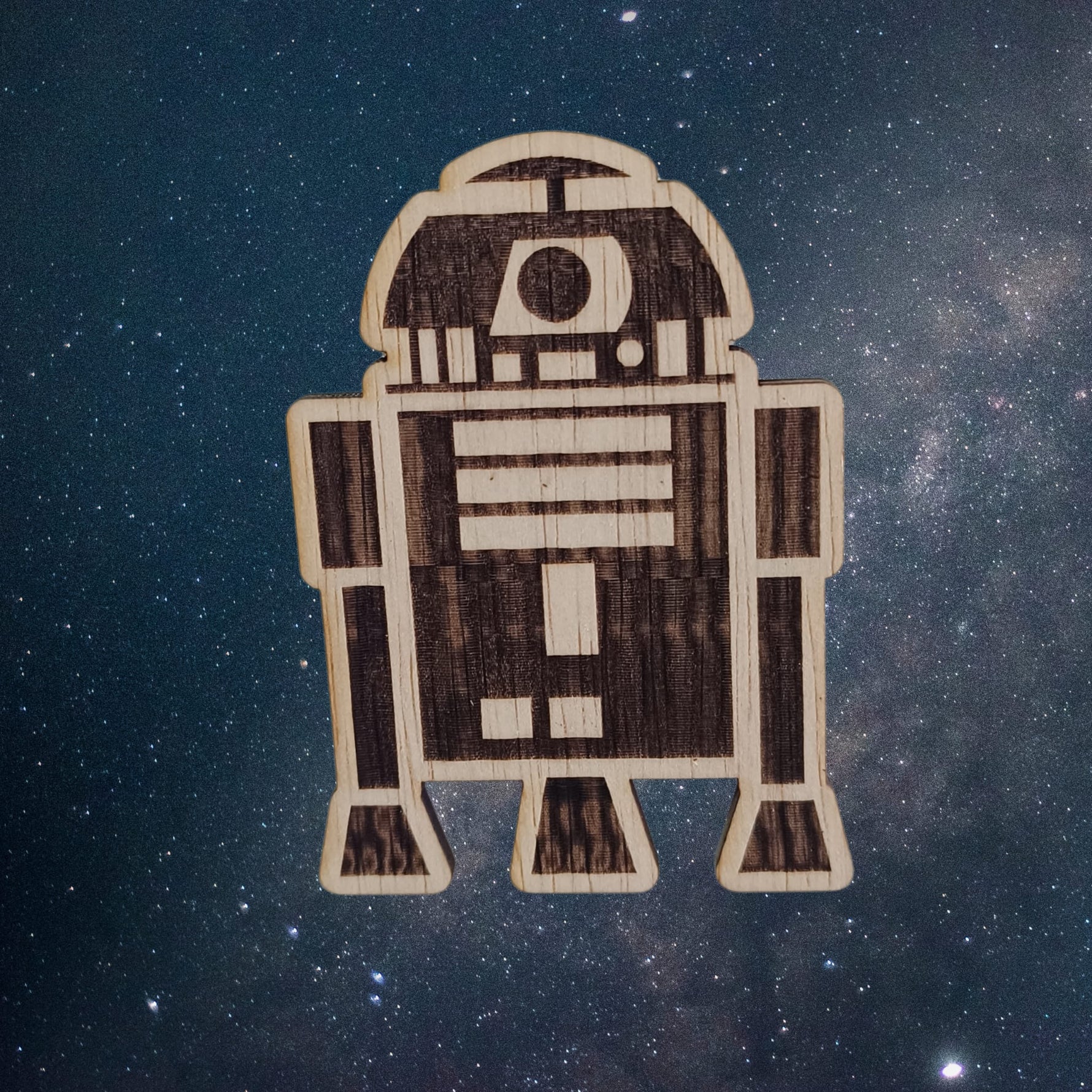 Magnet de frigider din lemn – Imperial Walker | Design SF gravat laser