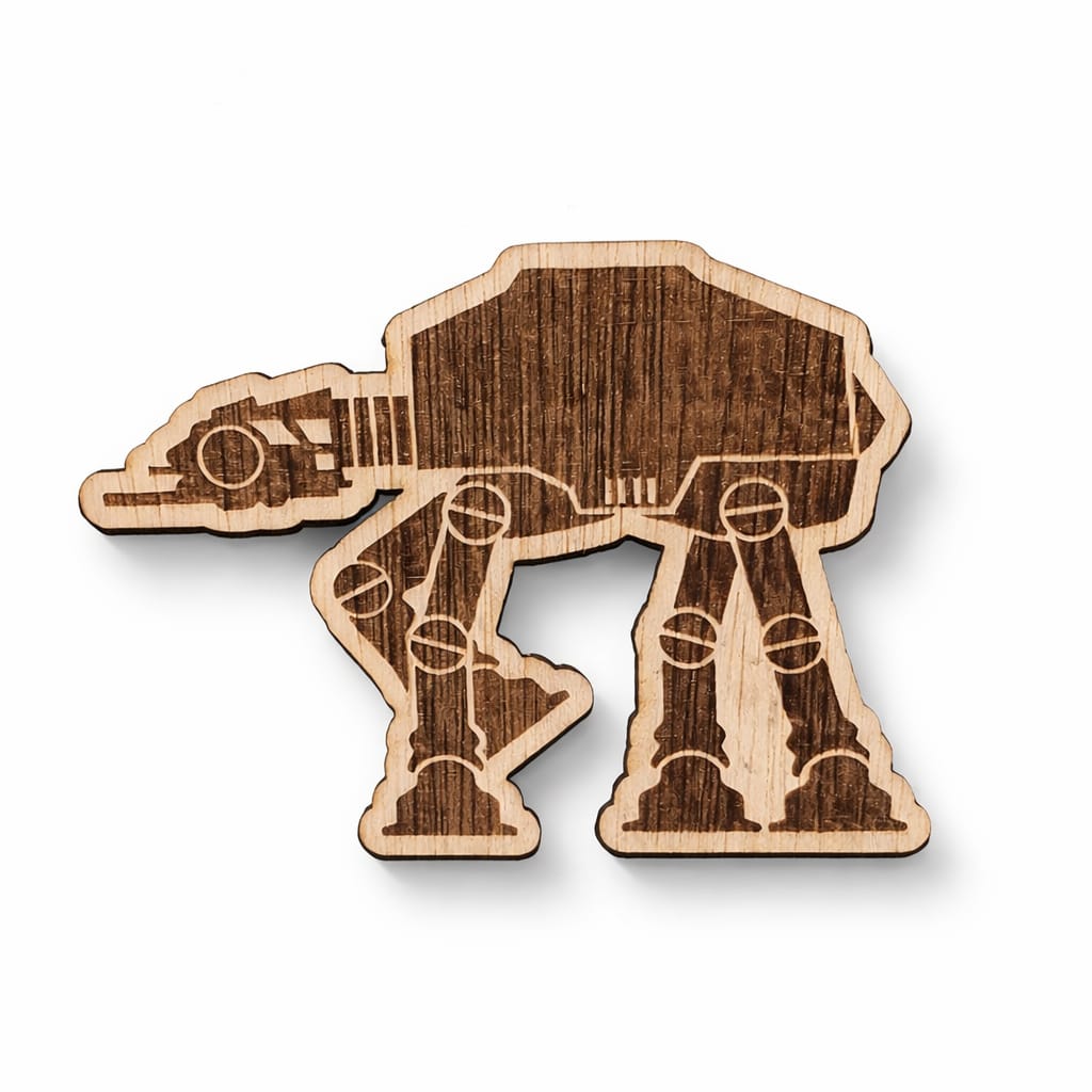 Magnet de frigider Star Wars din lemn