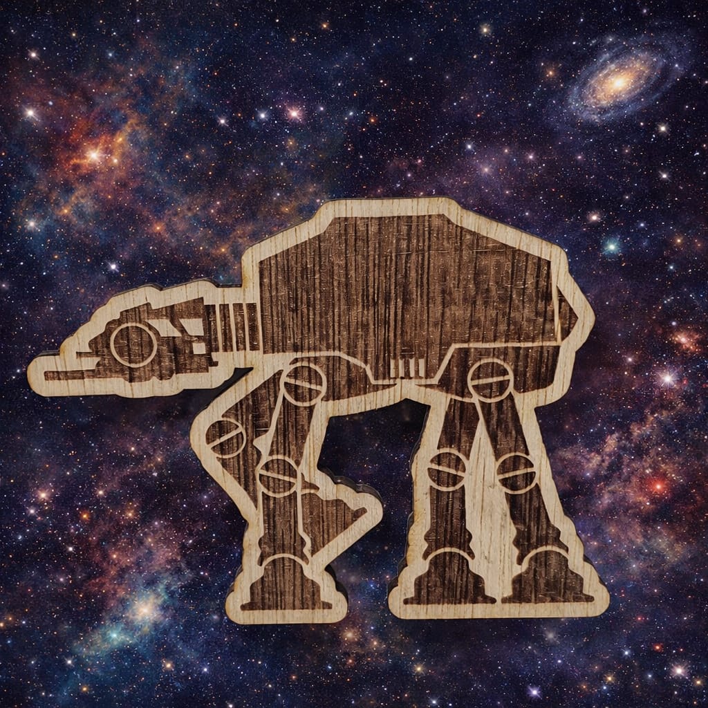 Magnet de frigider Star Wars din lemn