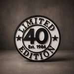 Decor aniversar personalizat „Limited Edition 40”