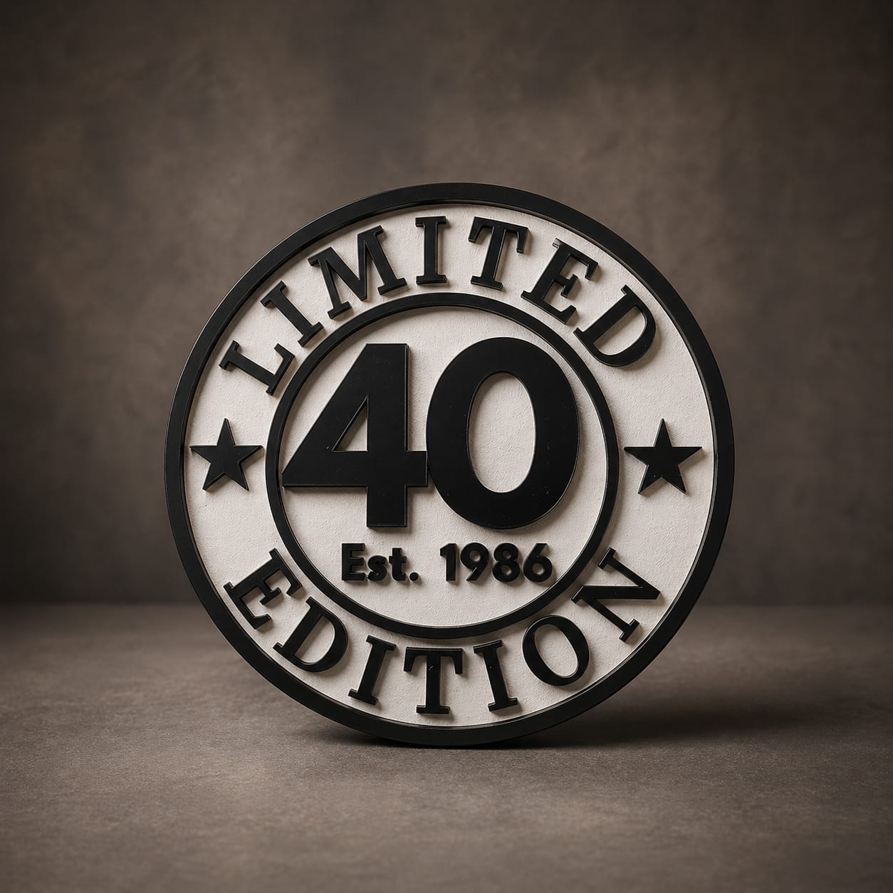 Decor aniversar personalizat „Limited Edition 40”