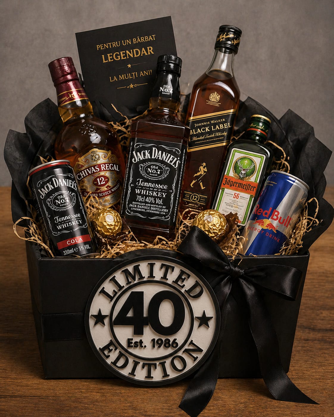 Decor aniversar personalizat „Limited Edition 40”