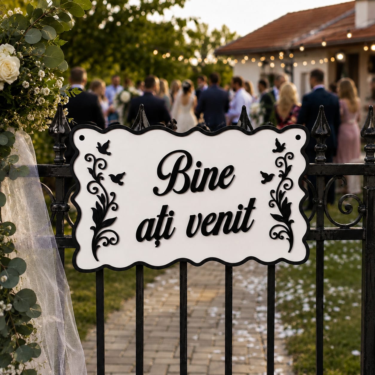 Placuta Bine ati venit – Decor Elegant - Placuta Nuntă și Evenimente Speciale