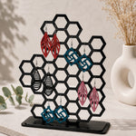 Suport pentru Cercei tip Fagure – Organizator Elegant din MDF, 30 cm